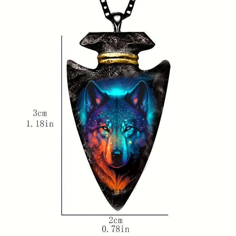 Wolf Totem Necklace Punk Pendant for Women Girls