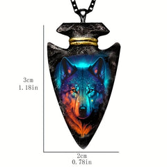 Wolf Totem Necklace Punk Pendant for Women Girls
