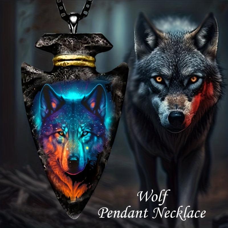 Wolf Totem Necklace Punk Pendant for Women Girls