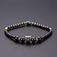 Owl Beaded Anklet Bohemian Elastic Ankle Bracelet Women Yoga Jewelry