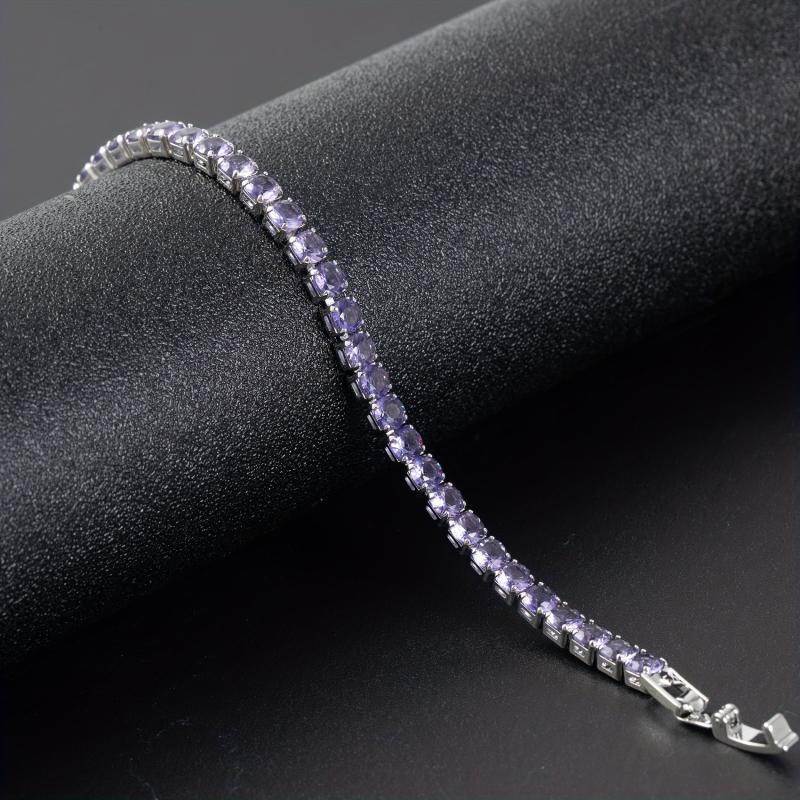 Multicolor Zircon Tennis Bracelet for Women Girls Gift