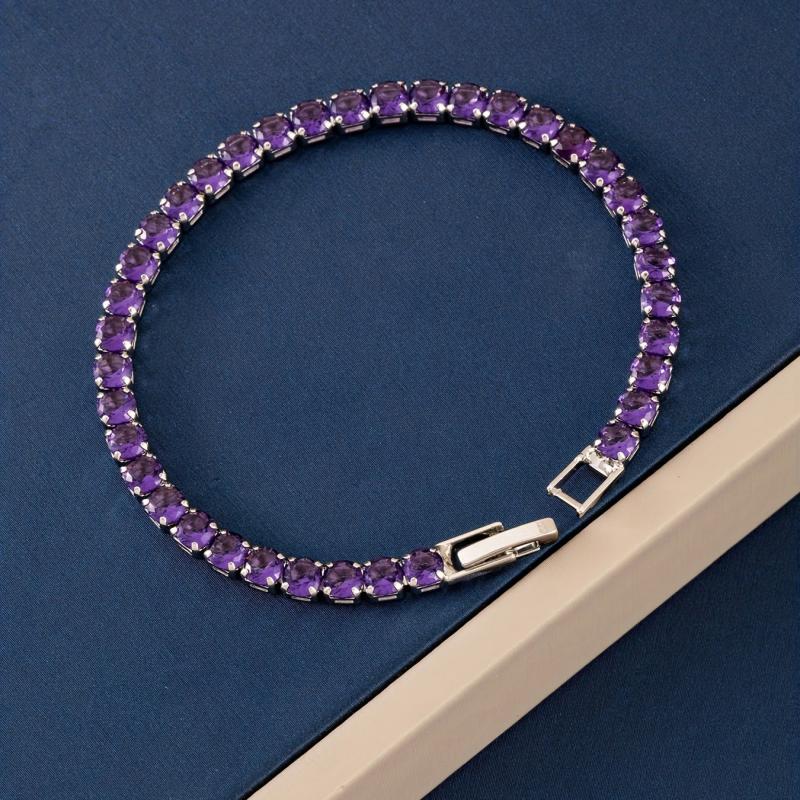 Multicolor Zircon Tennis Bracelet for Women Girls Gift