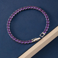 Multicolor Zircon Tennis Bracelet for Women Girls Gift