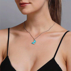 Colorful Butterfly Pendant Cuban Chain Bracelet Minimalist Hand Jewelry