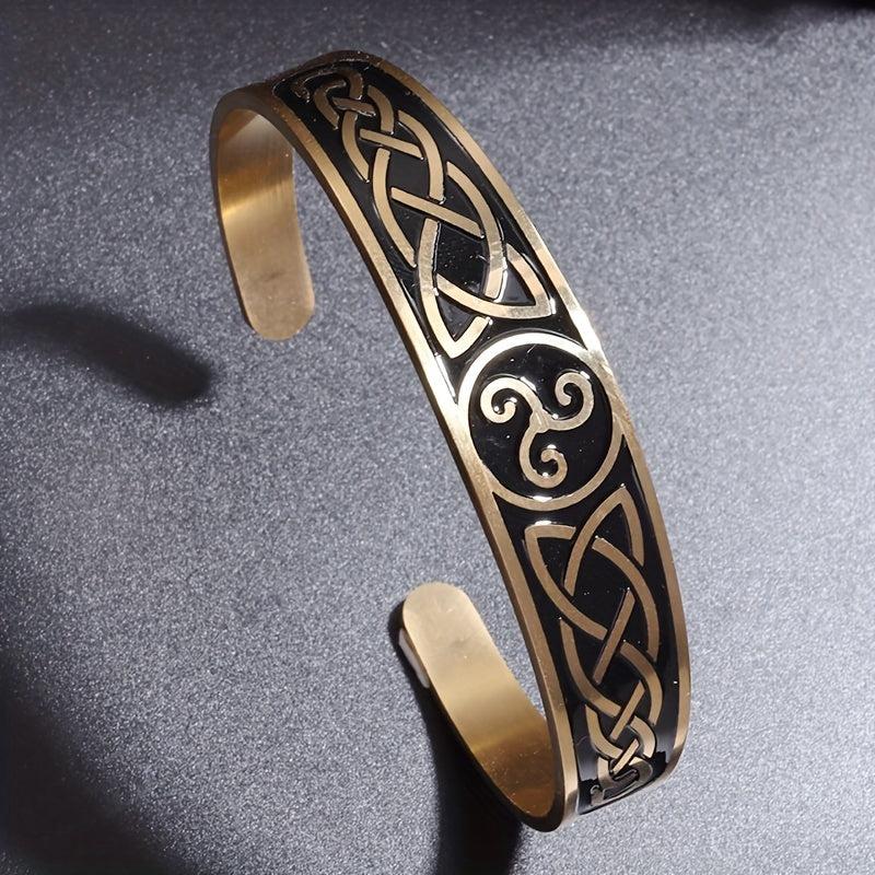 Stainless Steel Spinning Cuff Bangle Bracelet Holiday Gift Jewelry
