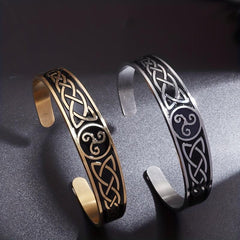 Stainless Steel Spinning Cuff Bangle Bracelet Holiday Gift Jewelry
