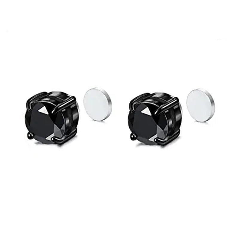 Clip On Earrings Round Shaped with Zircon Zinc Alloy Jewelry