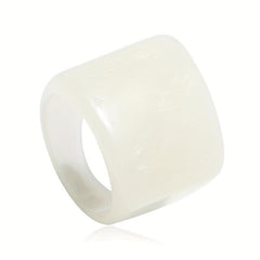 Vintage Band Ring Champagne Acrylic Jewelry
