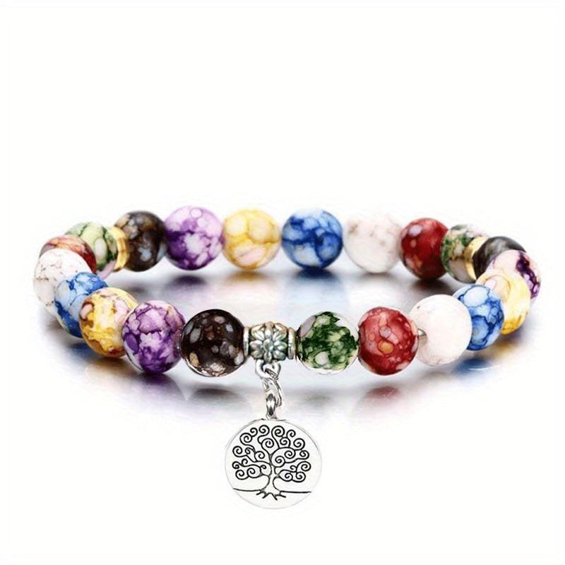 7 Chakra Reiki Healing Stone Bracelet Yoga Balance Energy Beads
