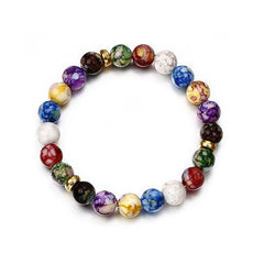 7 Chakra Reiki Healing Stone Bracelet Yoga Balance Energy Beads