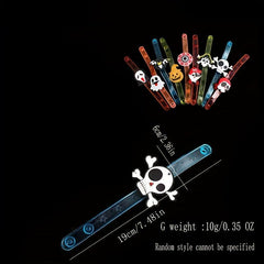 Halloween LED Bracelet Silicone Slap Wristband Glitter Watch