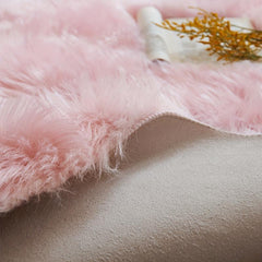 Soft Faux Sheepskin Fur Rug Modern Area Rugs Warm Wool Hairy Carpet