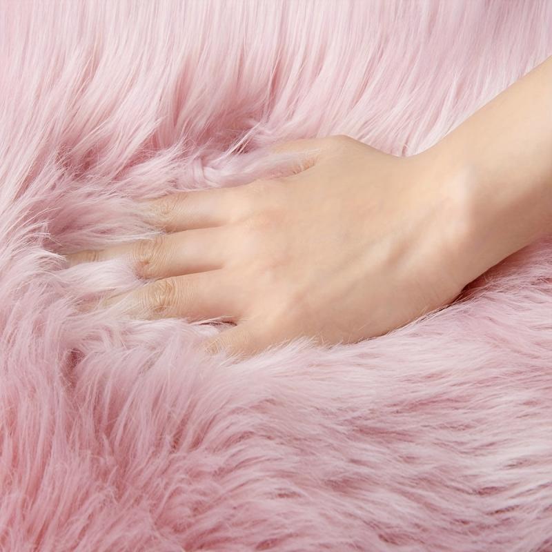 Soft Faux Sheepskin Fur Rug Modern Area Rugs Warm Wool Hairy Carpet