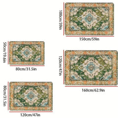 Vintage Bohemian Sponge Floor Mat Kitchen Rug Absorbent Bath Mat