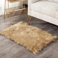 Soft Fluffy Faux Fur Area Rug for Bedroom Living Room Sofa Home Decor