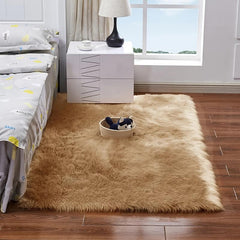 Soft Fluffy Faux Fur Area Rug for Bedroom Living Room Sofa Home Decor