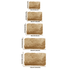Soft Fluffy Faux Fur Area Rug for Bedroom Living Room Sofa Home Decor
