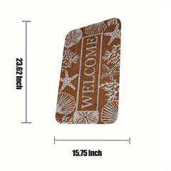 Welcome Door Mat Non slip Front Door Outdoor Indoor Entrance Mat
