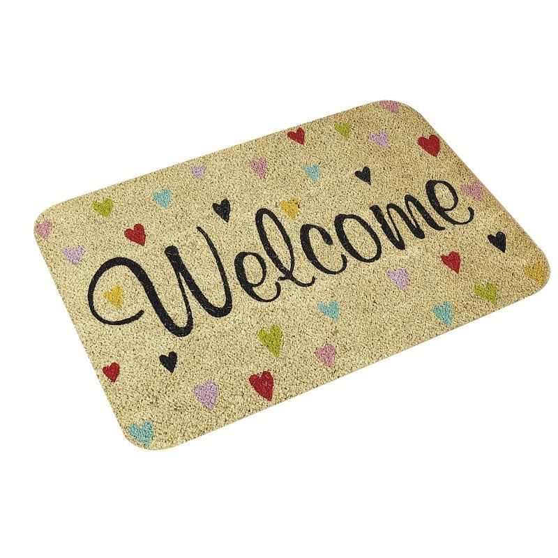 Welcome Door Mat Non slip Front Door Outdoor Indoor Entrance Mat