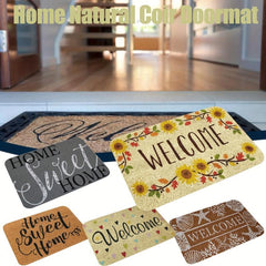 Welcome Door Mat Non slip Front Door Outdoor Indoor Entrance Mat