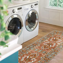 Washable Kitchen Runner Rug Persian Boho Hallway Distressed Mats