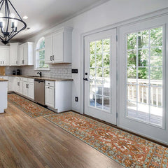 Washable Kitchen Runner Rug Persian Boho Hallway Distressed Mats