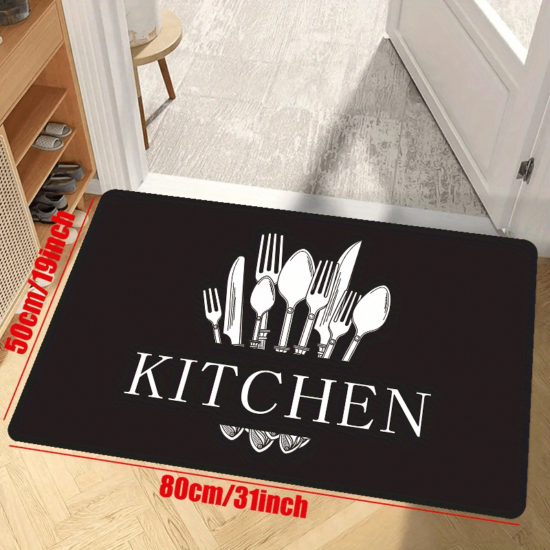 Soft Thickened Kitchen Mat Waterproof Runner Rug