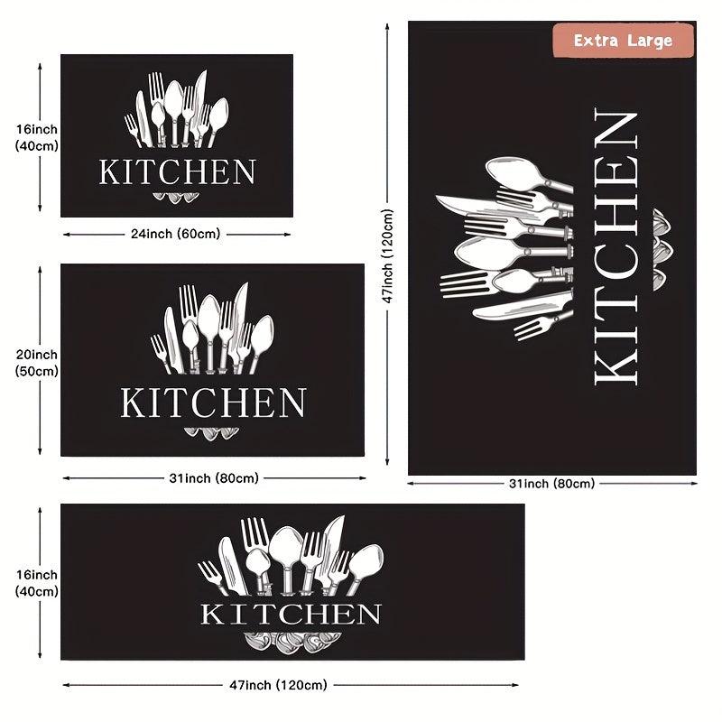 Soft Thickened Kitchen Mat Waterproof Runner Rug