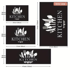 Soft Thickened Kitchen Mat Waterproof Runner Rug