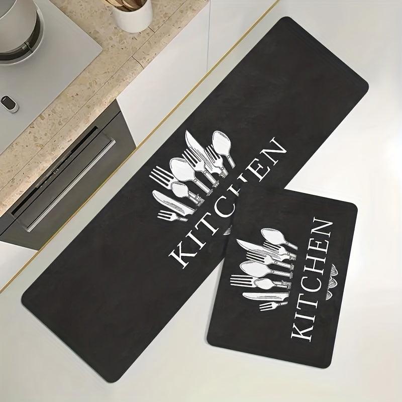 Soft Thickened Kitchen Mat Waterproof Runner Rug
