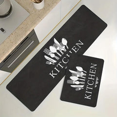 Soft Thickened Kitchen Mat Waterproof Runner Rug