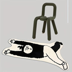 Cartoon Strip Sofa Floor Mat Funny Room Decor