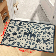 Wild Animals Non-slip Resistant Rug Machine Washable Waterproof Carpet