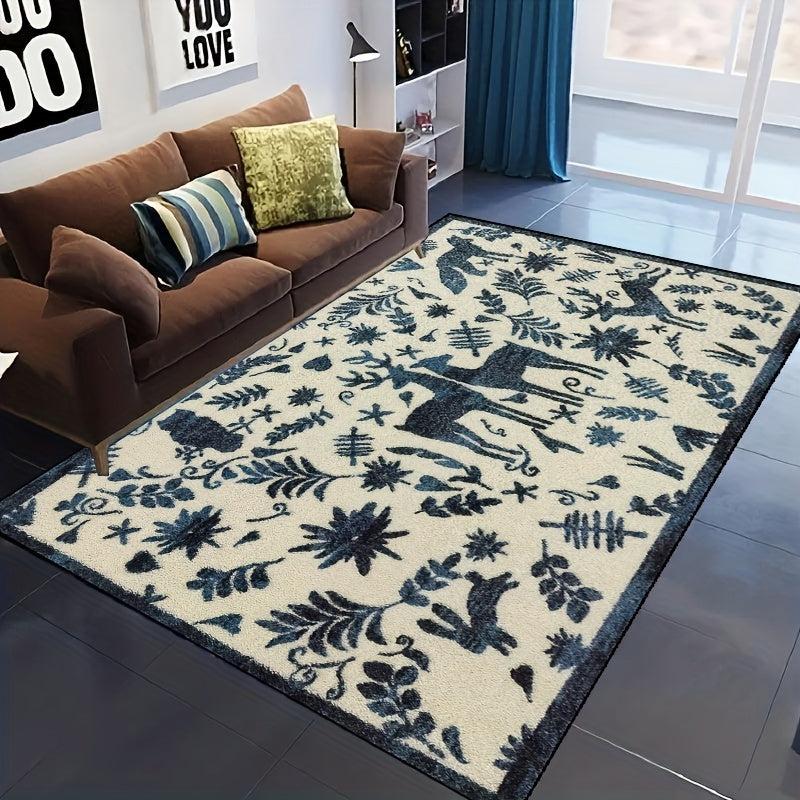 Wild Animals Non-slip Resistant Rug Machine Washable Waterproof Carpet