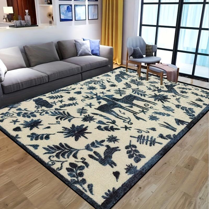 Wild Animals Non-slip Resistant Rug Machine Washable Waterproof Carpet