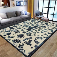 Wild Animals Non-slip Resistant Rug Machine Washable Waterproof Carpet