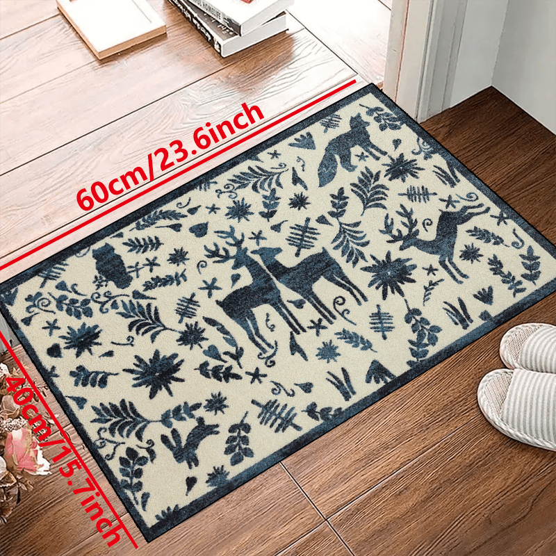 Wild Animals Non-slip Resistant Rug Machine Washable Waterproof Carpet