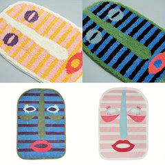 Cartoon Print Area Rug Water Absorbent Floor Mat