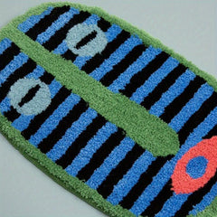 Cartoon Print Area Rug Water Absorbent Floor Mat