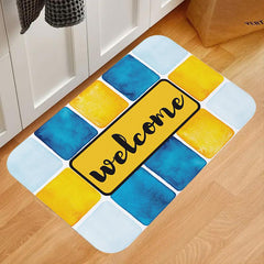 Thickened Yellow Welcome Doormat Non-slip Carpet Outdoor Floor Mat