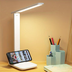Dimmable LED Desk Lamp Touch Dimming Eye Protection USB Plug