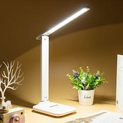 Dimmable LED Desk Lamp Touch Dimming Eye Protection USB Plug