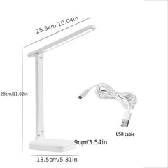 Dimmable LED Desk Lamp Touch Dimming Eye Protection USB Plug