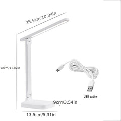 Dimmable LED Desk Lamp Touch Dimming Eye Protection USB Plug