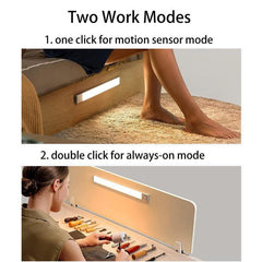 Motion Sensor Cabinet Light USB Rechargeable Closet Light Magnetic Detachable
