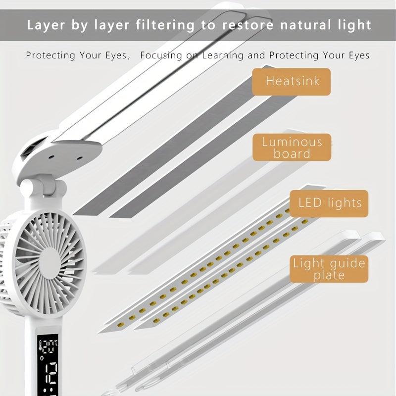 Learning Plug-in Bedside Lamp Desk Fan