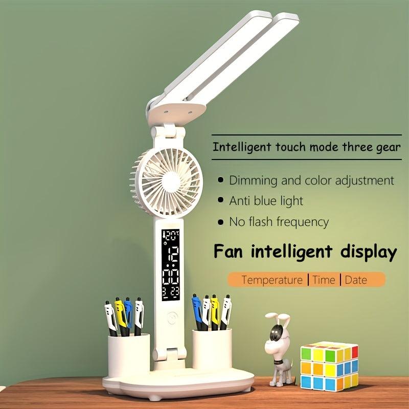 Learning Plug-in Bedside Lamp Desk Fan