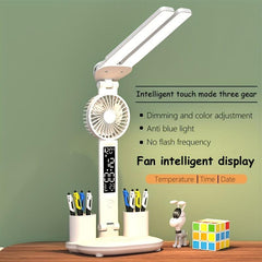Learning Plug-in Bedside Lamp Desk Fan