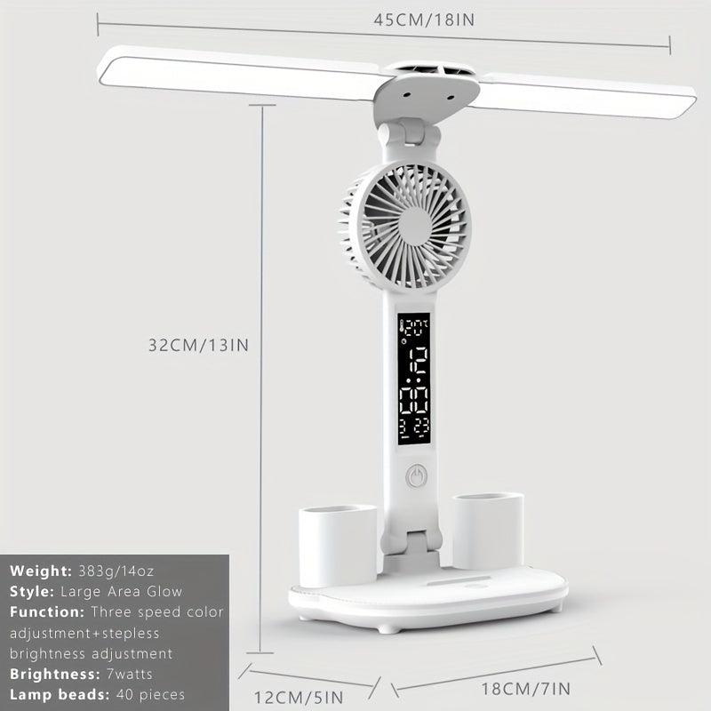 Learning Plug-in Bedside Lamp Desk Fan