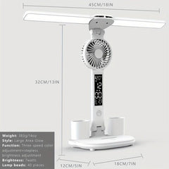 Learning Plug-in Bedside Lamp Desk Fan